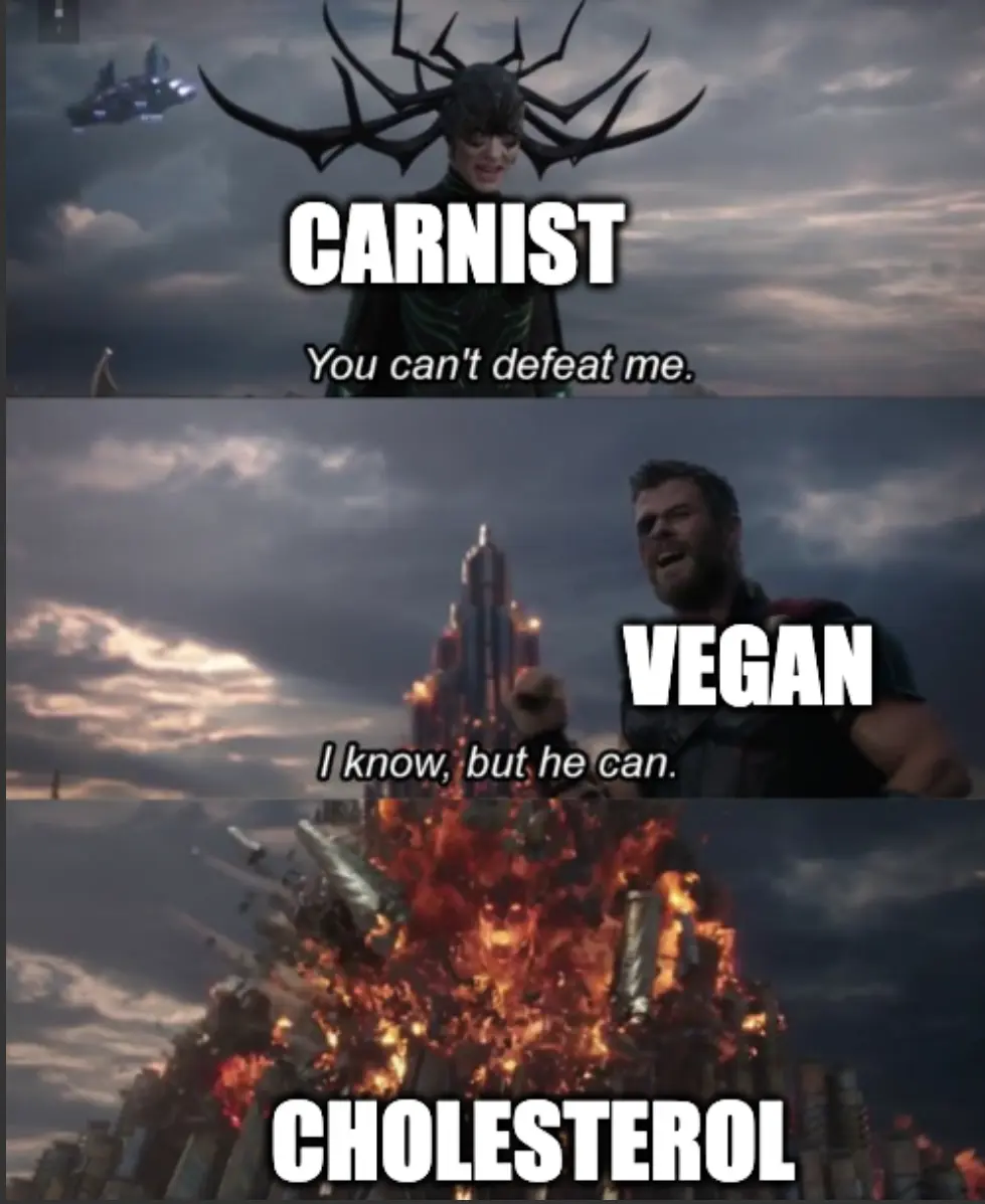 1. "You cant defeate me" Carnist 2. "I know, but he can" 3.  Monster Cholestrol.